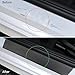 5PCS Car Door Sill Protector for Volvo XC 60/40/70/90, Carbon Fiber Car Door Threshold Protection Car Door Entry Guard(B)