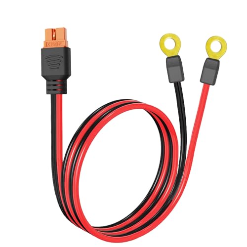GRZWAYS XT60i to O Ring Terminal Cable More Than 16A 5FT 10AWG Extension Cable XT60i Female to O Ring Connector XT60i-f Compatible with Lipo Batterie (1.5M/5FT)