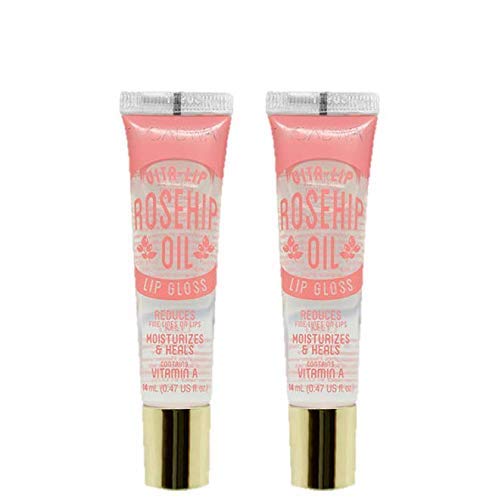 2-PACKS Kiss Broadway Clear Lip Gloss (Rosehip)