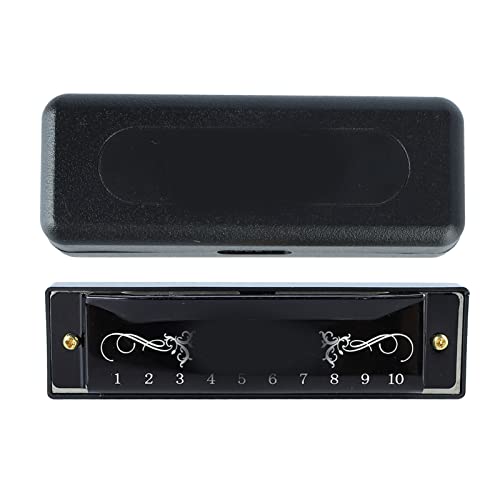 Harmonica 10 Trous, Aluminium et Acier Inoxydable Surface Lisse Léger Orgue à Bouche Standard Dur 20 Tune pour Salle de Classe pour Débutant (Noir) - Les Beatles, Paul McCartney, John Lennon, RIngo Starr, George Harrison Harmonica 10 Trous, Aluminium et Acier Inoxydable Surface Lisse Léger Orgue à Bouche Standard Dur 20 Tune pour Salle de Classe pour Débutant (Noir) – Image 8