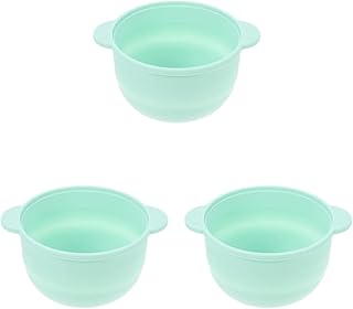 3 Piezas Máquina De Cera Caliente Para Cocina Interior Bote De Cera Antiadherente Bote De Cera Reutilizable Tazón De Color De Pelo Gel De Sílice Bebé Desmontable Recubrimiento