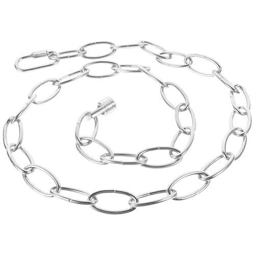 Cadena de metal plata Tofficu con acabado de alta resistencia para lámparas de techo
