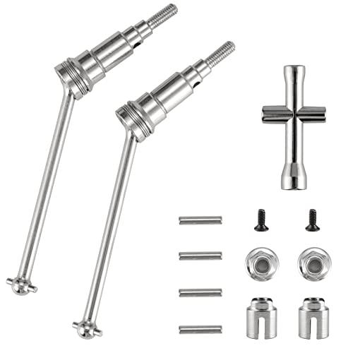 HAIBOXING 1/18 RC Cars Spare Parts Metal Front Universal Shafts & Metal Diff. Cups & Pins & Lock Nut M3 M1884 Apply to 2021 New Version 18859A & 18859 & 18858 & 18868 (M1883 &M1903)
