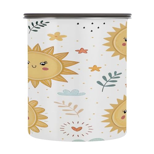 Envase hermético de café de acero inoxidable 17 oz miniatura 2