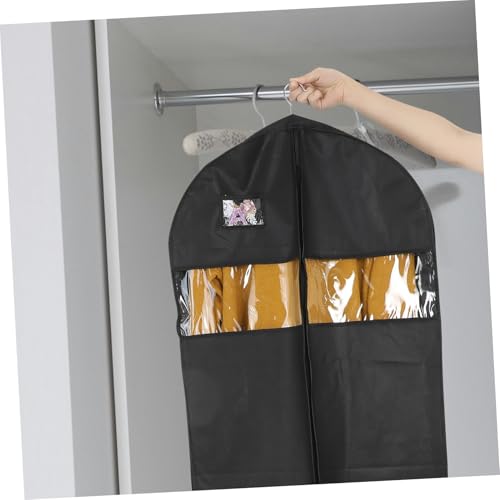 Dress Suit Bag Hanging Garment Bag Non-woven Fabric Window View Storage for Travel4