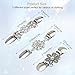 Atarasia 6PCS Retro Sweater Clips for Cardigans, Vintage Cinch Clip for Dresses, Variety of Styles Dress Clip Back of Shirts Cinches Shawl Clips for Different Women Clothing, 3 Sizes