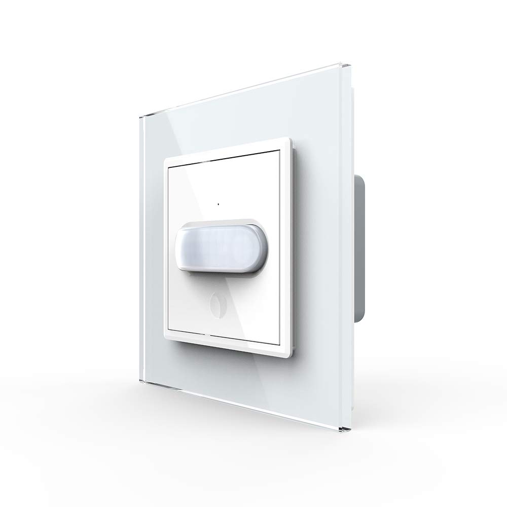 LIVOLO Bewegungsmelder Sensorschalter Touch Glasrahmen VL-C7-01RG-11-A Weiß Automatisch Sensor Timer