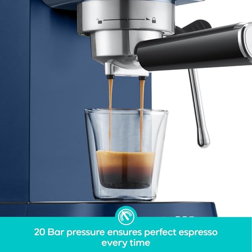 Image of CASABREWS Espresso machine 20 bar, royal blue