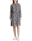 marc cain sports damen kleid mit seidenanteil Schnürung in der Taille Marc Cain Sports Damen MS 21.11 W04 Kleid, Mehrfarbig (Black and White 915), 40 (Herstellergröße: 4)