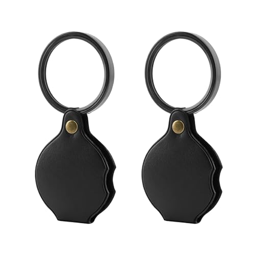 PracFlairy 20x Pocket Magnifier 2-Pack Portable