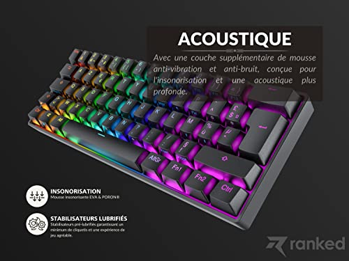 Clavier Mécanique 60% Ranked S60 pour Setup Gaming Épuré Mac et PC - 5