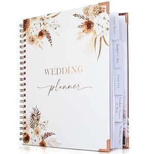 Beautiful Boho Wedding Planner Book and Organizer – Unique Engagement Gift
