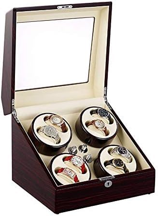 FENOKD Mechanical Watch Shaker Watch Winder 8 Watch Storage Case Display Box Automatic Winding Box Quiet Motor 5 Rotation Modes with Lock Piano Paint