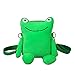 Lsdnlx Sac à Dos de Dessin animé,Vente en Gros   Sac de Grenouille Femmes personnalité épaule Sac de Messager drôle Mignon Sac en Peluche de Bande dessinée