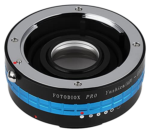Image of Fotodiox Pro Lens Mount Adapter, for Yashica AF Lens to Canon EOS EF-Mount DSLR Cameras