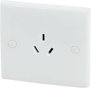 New Lon0167 Spare Parts AC 250V 10A 3P AU Plug Outlet Socket Square Wall Plate(Ersatzteile AC 220V 10A 3P Steckdose Steckdose quadratische Wandplatte