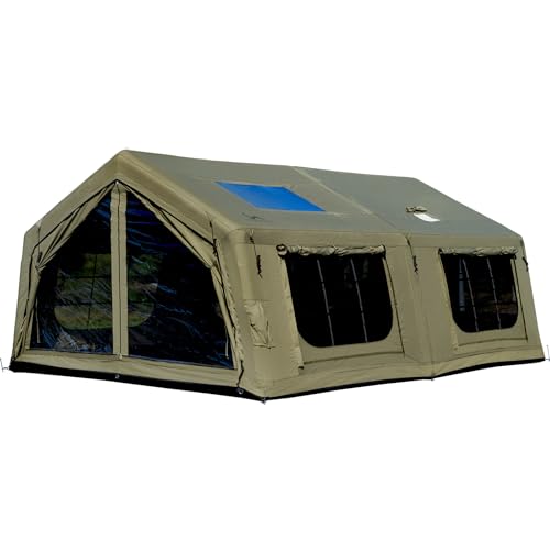 MC TOMOUNT 186 Ft² Inflatable Camping Tent, 8-12 Person...