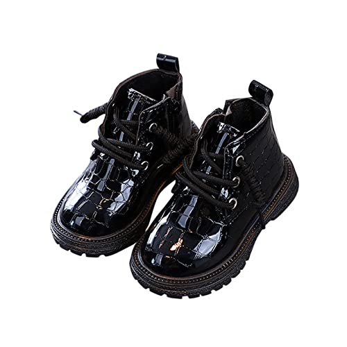 Baby School Shoes Fashion All Seasons Children Boots For Boys And Girls Ankle Boots With Thick Soles Non Slip Lace