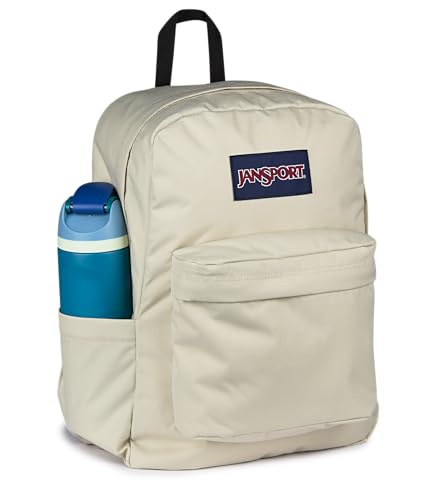 Image of JanSport SuperBreak Plus Backpack with Padded 15-inch Laptop Sleeve and Integrated Bottle Pocket - Spacious and Durable Daypack for Work and Travel - Moon Mist