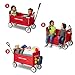 Radio Flyer 3-in-1 EZ Folding Wagon Ride On for Kids, Garden, & Cargo, Red Collapsible Wagon