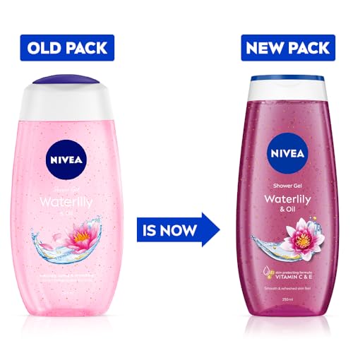 Image of Nivea Bath Care Shower Water Lily Oil, 250 ML