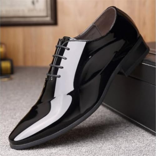 Dress Shoes for Men Men's Pointed Leather Casual Shoes Stylish Low Top Solid Design for Everyday Wear2
