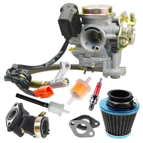 GY6 50CC 49CC Carburetor with Electric Choke for 4...