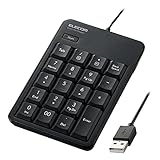 エレコム テンキー 有線 静音設計 抗菌 Windows/Chrome OS/macOS対応 ブラック TK-TCM021SKBK