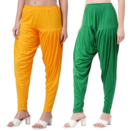 Image of Buy That Trendz Patiala Salwar for Women Viscose Patiala Pant Combo