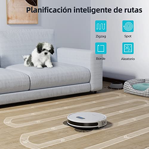 Robot-Aspirador-y-FregasuelosHONITURE-G20-3000pa-Friegaaspira-y-Barre-a-la-Vez-3-en-1-Aspirador-RobotCompatible-Alexa-WiFi-AppIdeal-para-Pelo-de-MascotasPisoAlfombraAutonomia-150-min