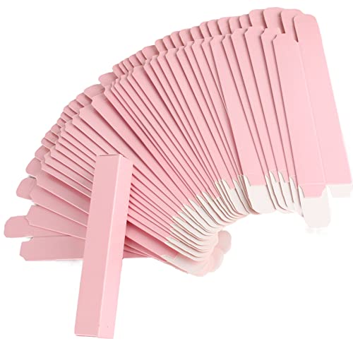 COSIDEA 50 pcs Pink Kraft paper box 22 * 22 * 137 paper packing box for lip gloss mascara