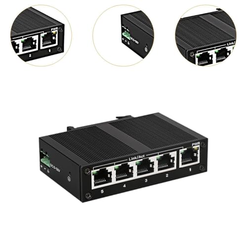 Conmutador de red de 10 a 100 Mbps eficiente con 5 puertos ethernet basicos 6