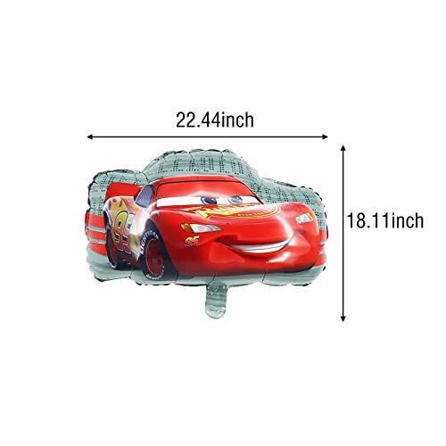 7Pcs Cars Lightning Mcqueen Foil Balloons For Kids 5Th Birthday Baby Shower Race Car Theme Party Decorations (Cars 5Th Birthday) #TOP2