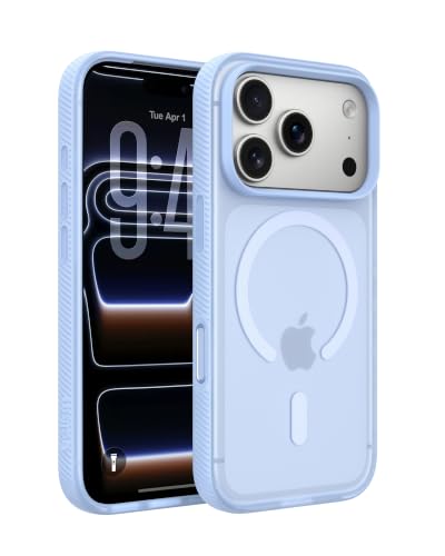 Image of Belkin Grip Case for iPhone 18 Pro /17 Pro, MagSafe & Qi2 Compatible, Up to 2m Military-Standard Drop Protection, Anti-Slip Grip, Nano-Titan Technology, Camera Control, Marina Blue