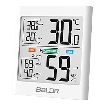 Temperature and Humidity Smart Sensor with Backlit Display