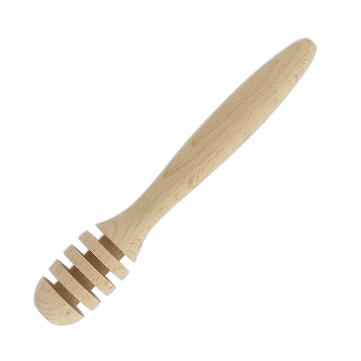 Fackelmann 30955 Cuillère à miel torsadée, cuillère à miel, Bois, 17 cm, Marron
