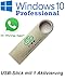 Produktbild U-S-B Unleashed-Shop-Bolt MS Windows 10 Pro Professional USB Stick bootfähig 32 Bit / 64 Bit - Vollversion - Lizenz Key - Original Lizenzschlüssel - 1 Aktivierung / 1 PC - DEUTSCH + Anleitung