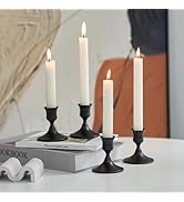 Willceka Taper Candle Holder Set, Candlestick Holders, Vintage Small Metal Candles Sticks Candle ...