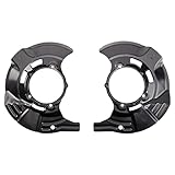 TRQ Front Brake Dust Shield Set Compatible with 2009-2015 Hyundai Sonata 11-15 Kia Optima