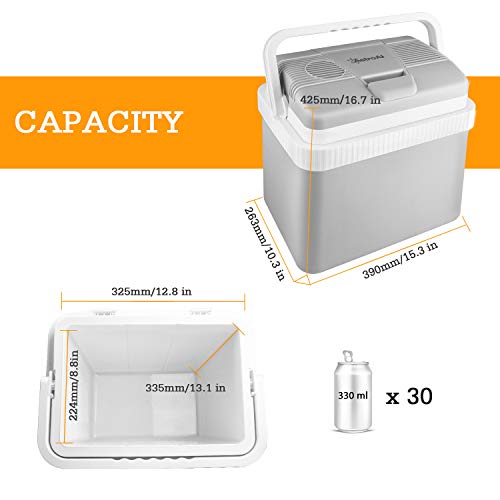 Buy AstroAI Electric Cooler 26 Quarts/ 24 Liter, 12V Cooler Portable