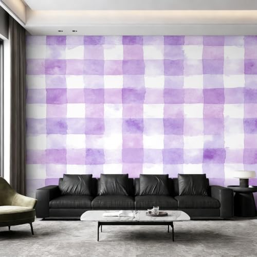 Décoration murale violette papier peint panoramique haut de gamme
