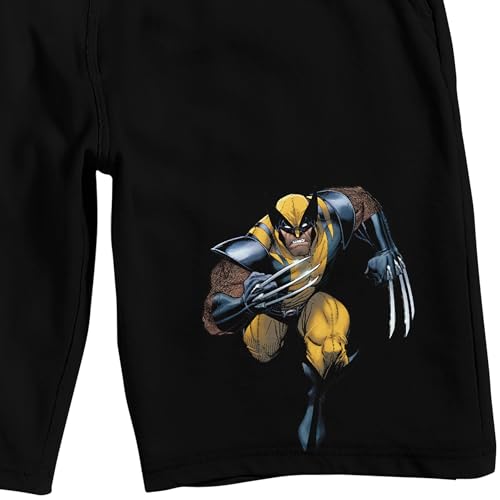 Marvel Universe X-Men Wolverine Men’s Black Sleep Pajama Shorts2