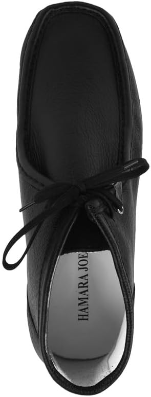 LIBERTYZENO Mens Moccasin Toe Desert Boots Genuine Leather Adults Lace Up Casual Chukka Boot Shoes for Christmas - Image 4