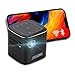 SeiyaX Mini proiettore portatile - Supporto per controller LED DLP integrato e condivisione dello schermo con Android OS WiFi 2.4G/5G Bluetooth HDMI USB-compatibile con iPhone iPad, Android Nero