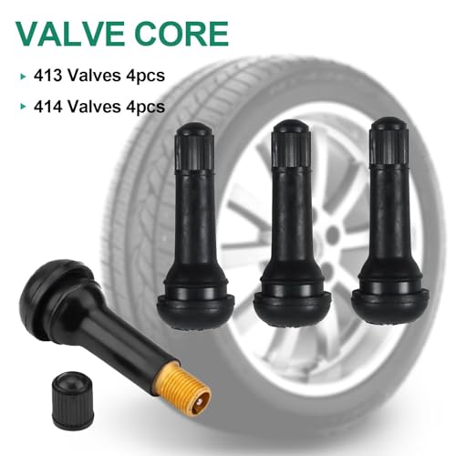 Taipintee 21 Stück Reifenventil Werkzeug Set, Metall und Kunststoff, Inklusive Vorbauabzieher, Hakenwerkzeug, Hilfswerkzeug und Handschuhe, für Auto, LKW, Motorrad (Schwarz und Rot)