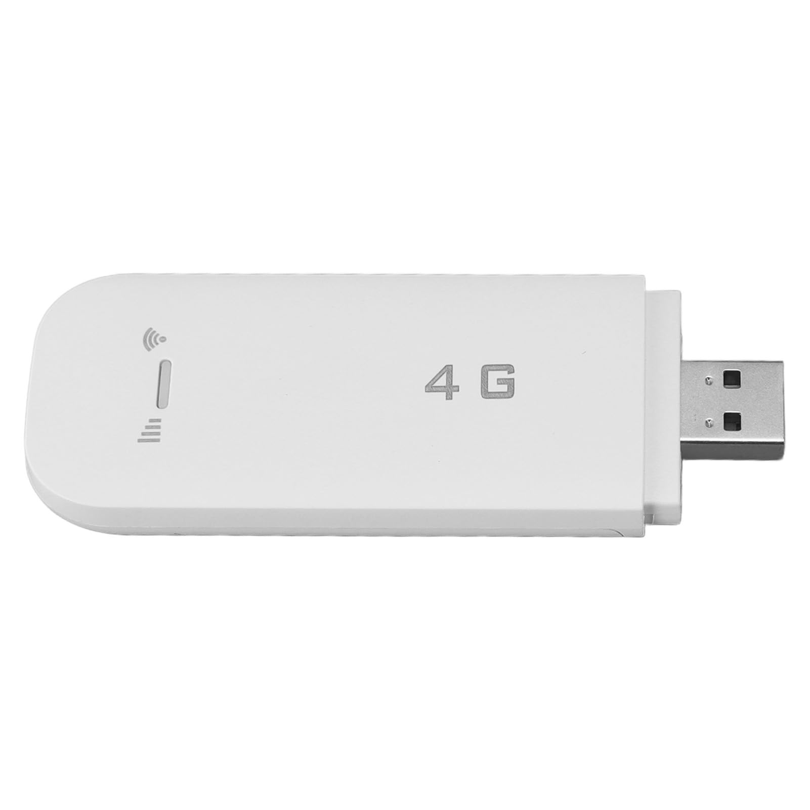 Enrutador WiFi Portátil USB 4G LTE, Compatible con 10 Dispositivos, Ranura para Tarjeta SIM, Cifrado WiFi WPA2, para Teléfonos Móviles, Tabletas, Portátiles (White)
