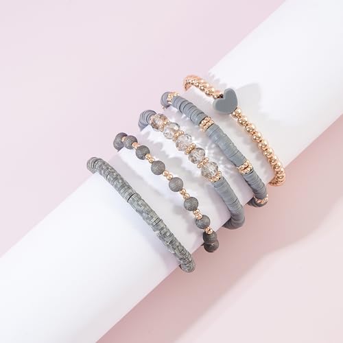 RISHEGAE Stackable Elastic Beaded Bracelets for Women Stretchy Bracelets by RISHEGAE - Used condition - Image 2