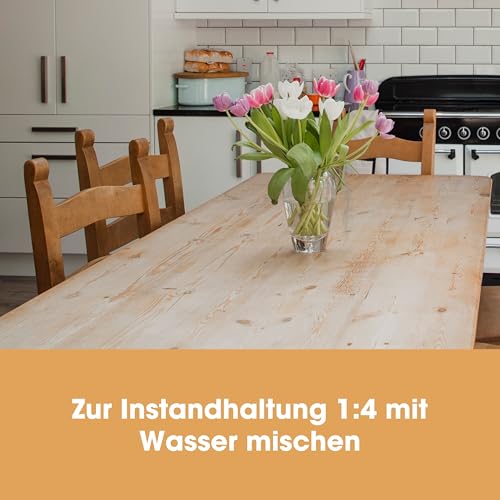 Holzreiniger (250ml) | Holzpflegemittel zum Restaurieren und Reinigen von Holzfußböden, Möbeln, Jalousien, Türen, Terrassen, Holzdecks und vielen anderen Holzoberflächen