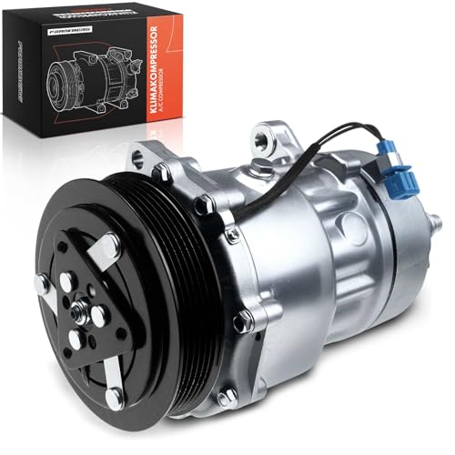 Frankberg Compresor de aire acondicionado con embrague Compatible con California T4 Camper 70J 7DJ 7DK Transporter IV LT 28-35 II LT 28-46 II Replace# 7D0820805Kincl. aceite premezclado