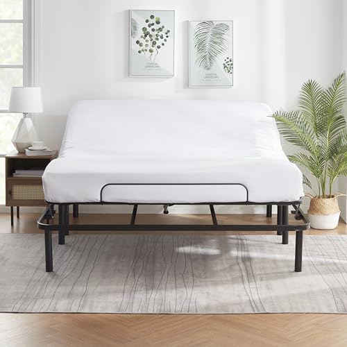 Image of Nestl King Adjustable Bed Frame, Electric Base with Head and Foot Incline, Zero Gravity, Flat and Anti Snore Presets, Quiet Motor, No Box Spring Needed